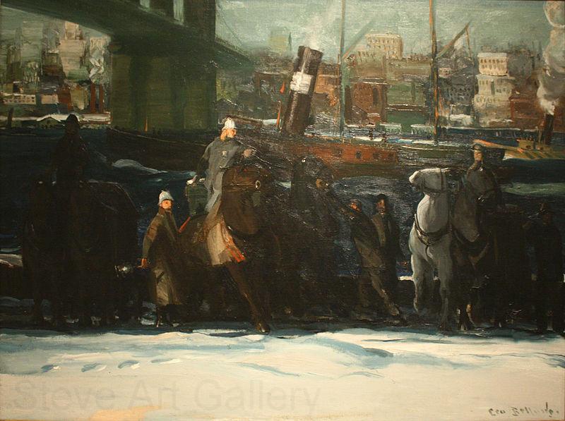 George Wesley Bellows Snow Dumpers France oil painting art